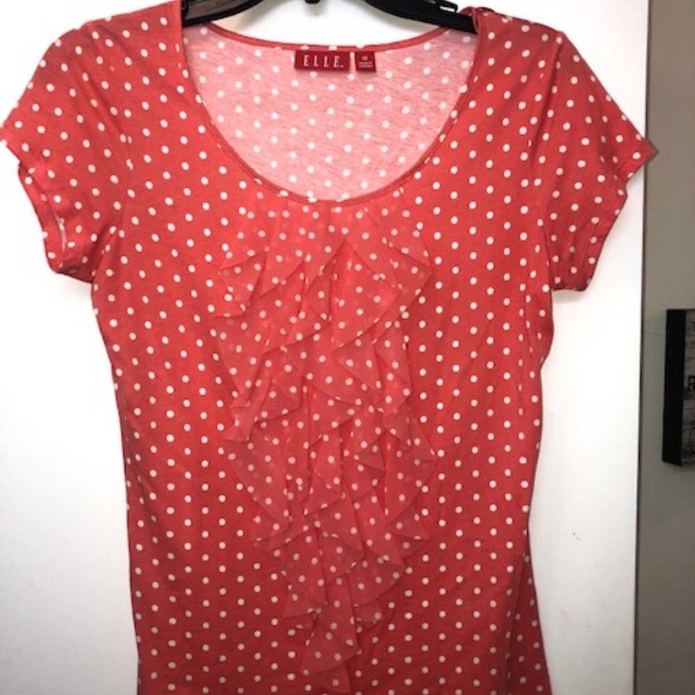 EUC Polka Dot ELLE XS blouse
